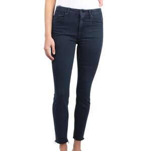 Mother Womens Skinny Blackbird High Waisted Looker Ankle Fray Jeans Size 25